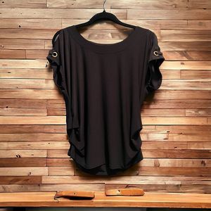 Luxology Black Blouse Size Small